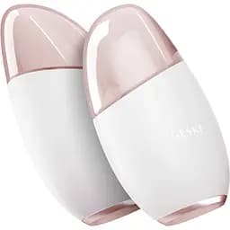 Масажер для очей та обличчя GESKE Cool & Warm Eye and Face Massager 7 в 1 пудровий - мініатюра 3