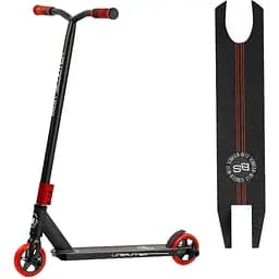 Самокат трюковый Best Scooter 82х50х10 см Черно-красный 000254812