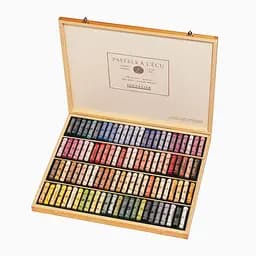 Подарочный набор сухой пастели Sennelier 100 цветов, дерево.