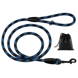 Поводок для собак Barksi Active 300х0.7 см черно-голубой