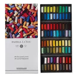 Набір сухої пастелі Sennelier Golden Ecu (Золотий екю), 80 кольорів, 1/2, картон