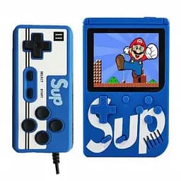 Игровая консоль приставка с дополнительным джойстиком dendy SEGA 400 игр 8 Bit SUP Game Синий