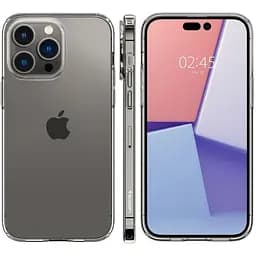 Оригінальний прозорий силіконовий чохол Spigen Liquid Crystal Flex для iPhone 14 Pro Crystal ACS04663 - мініатюра 11