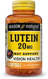 Натуральная добавка Mason Natural Lutein 20 mg, 30 капсул