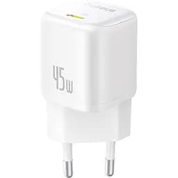 Сетевое зарядное устройство Baseus PicoGo GaN USB-C 45W Moon White (P10176800213-00) [146301]