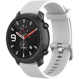 Ремінець силіконовий 20 мм для Amazfit BIP/Bip Lite/Bip U/Pro/Mini/GTS/GTS 2 (E)/GTR 42 BeWatch GT Білий (1011402)