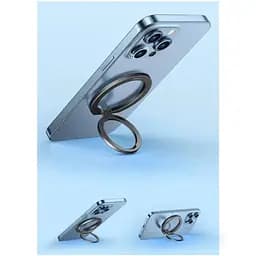 Підставка для телефону Baseus Halo Magnetic Ring Holder Phone Stand SUCH000013 Grey - мініатюра 3