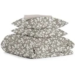 Комплект постільної білизни Cosas Beige flowers Двоспальний бежевий (FlowersWhiteBeige_El140-Quartz_180)