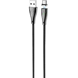 USB Cable Hoco U75 Blaze Magnetic MicroUSB Black 1.2m
