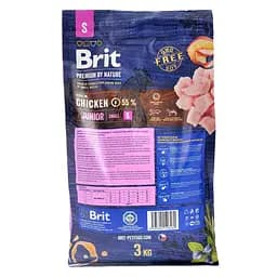 Сухий корм для цуценят і молодих собак Brit Premium Dog Junior S з куркою 3 кг - мініатюра 3