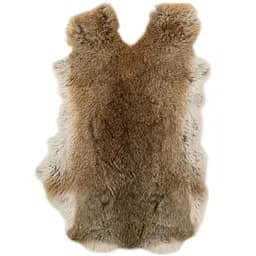 Шкурка кролика J-line натуральна 35х45 см сіро-коричнева (18704)