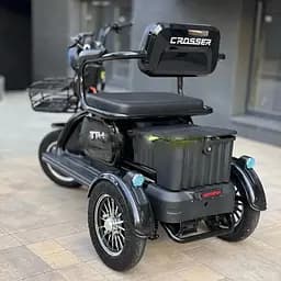 Електроскутер Триколісний Crosser TR1 (600W, 72V, 20Ah) Чорний - мініатюра 3