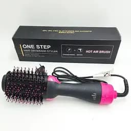 Фен-гребінець Ramindong One Step WM-001 електричний Black Pink (10703) - мініатюра 3