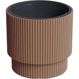  Кашпо для квітів Prosperplast Milly 2 круглий на підставці 300 мм каштаново-коричневий