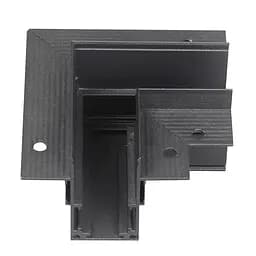 Соединитель угловой для встроенного магнитного шинопровода черный 48VDC