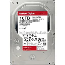 Накопичувач HDD SATA 10.0TB WD Red Pro NAS 7200rpm 512MB (WD103KFBX) - мініатюра 3