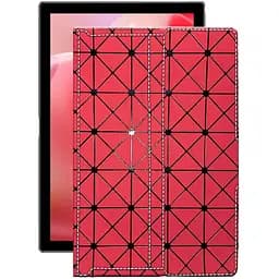 Чохол StatusCASE з екошкіри для планшету Blackview Tab 9 2021 Червоний ромб