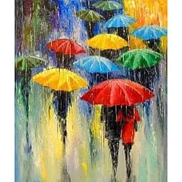 Алмазна мозаїка на підрамнику, в подарунковій упаковці повна викладка Осінній блюз 40 * 50 см