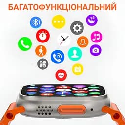 Смарт-годинник SmartX8 Ultra з функцією дзвінка, помаранчевий Smart X SWS8UO - мініатюра 6