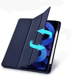 Чохол-книжка BeCover Tri Fold Soft TPU з кріпленням Apple Pencil для Apple iPad Air 11" M2/M3 2024/2025 Deep Blue (711401) - мініатюра 5