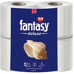 Туалетная бумага Fantasy Deluxe Океан 4 рулона