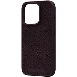 Чохол-накладка Njord Salmon Leather MagSafe Case Rust для iPhone 15 Pro (NA53SL03) - мініатюра 2