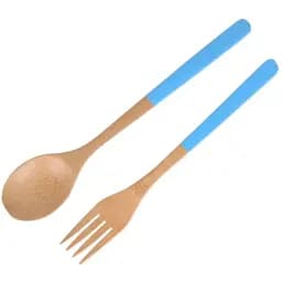 Ложка и вилка деревянная 20cm NRW23SETCUT/BL