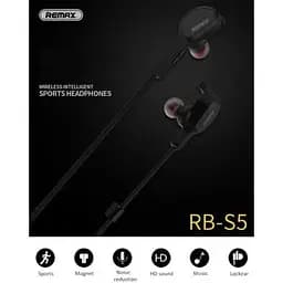 Бездротова стереогарнітура Remax Bluetooth RB-S5/RM-S5 чорна - мініатюра 4