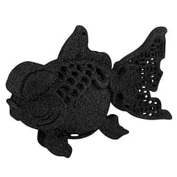 Ялинкова іграшка MIS LT Рибка 12х4х8 см чорний