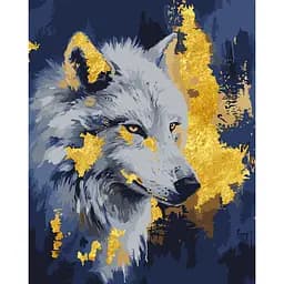 Картина по номерам Santi Волк 40х50 см поталь (955372)