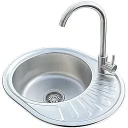 Комплект мийка + змішувач Romzha Taleyta Satin (A)