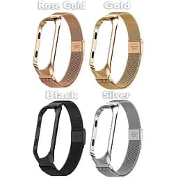Ремінець BeCover Metal для Xiaomi Mi Smart Band 8 Rose Gold (709360) - мініатюра 3