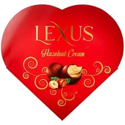 Шоколадні цукерки Lexus Hazelnut Cream з кремовою начинкою фундук 110 г