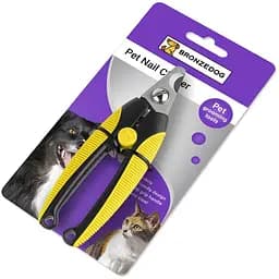 Когтерез для собак и кошек Bronzedog с прямым лезвием 15х5 см