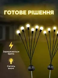 Садовий світлодіодний світильник на сонячній батареї — Світлячок - мініатюра 2