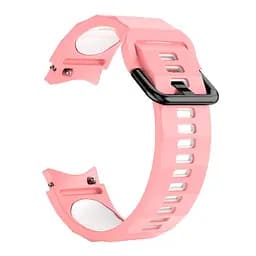 Браслет Ribbed для Samsung Galaxy Watch 5 - рожево-білий ширина кріплення 20мм силікон Watchbands (W11-2WB99249934) - мініатюра 2