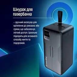 Універсальна мобільна батарея ColorWay Digital Display 50000mAh Black (CW-PB500LPC5BK-PDD) - мініатюра 2