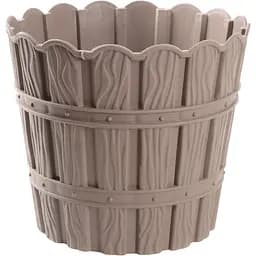 Горшок для цветов Violet House с внутренней вставкой 10 л (1050 Бамбу Latte д/цветов с внут. вставкой 10 л.)