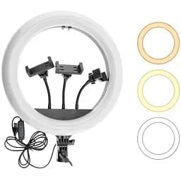 Кільцева світлодіодна LED лампа XD360 14 Black - мініатюра 3