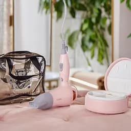 Подарунковий набір: фен для волосся 1000 Вт + водонепроникна косметичка ПВХ + органайзер для прикрас з екошкіри CP2026-4