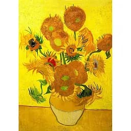 Алмазна мозаїка Strateg ПРЕМІУМ Натюрморт дванадцять соняшників у вазі без підрамника розміром 30х40 см