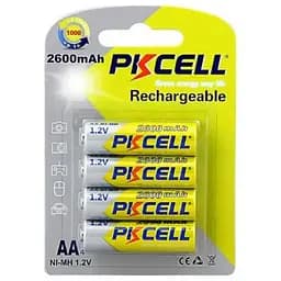 Акумулятор PKCELL AA R6 NiMH 2600 mAh x 4 (PC/AA2600-4B)