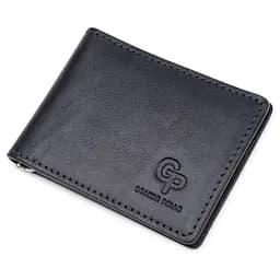 Кожаный мужской зажим для денег GRANDE PELLE 11х8х0.7 см acs0018646