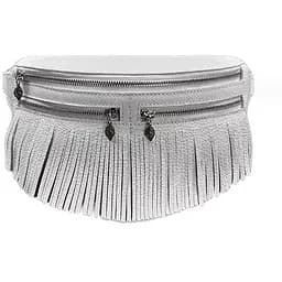 Шкіряна жіноча сумка на пояс Spirit біла