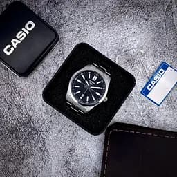 Чоловічий годинник Casio MTP-VD02D-1E Сріблястий ( AT1141-0326 ) - мініатюра 3