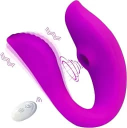 Вакуумний вібратор для пар I'MCUM Violet Vacuum Teaser Фіолетовий (IM-KCD215)