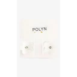 Заколка-краб для девочки Polin 3693-8 2 шт Белый