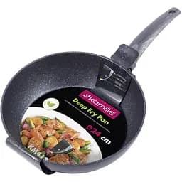 Сковорода-сотейник с антипригарным покрытием Kamille 24 см Черная 000274956