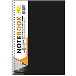 Блокнот Апельсин А5 Б-БП5-40 40 листов пружина сбоку черный        