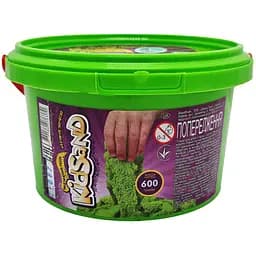 Креативное творчество Кинетический песок Danko Toys KidSand KS-01-05, 600 гр Зеленый